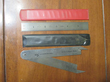 2 nice steel rulers- CIBA ECG caliper and Evans No.400 6" rule made in USA