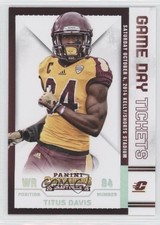 2015 Panini Contenders Draft Picks Game Day Tickets Titus Davis #95 fm0