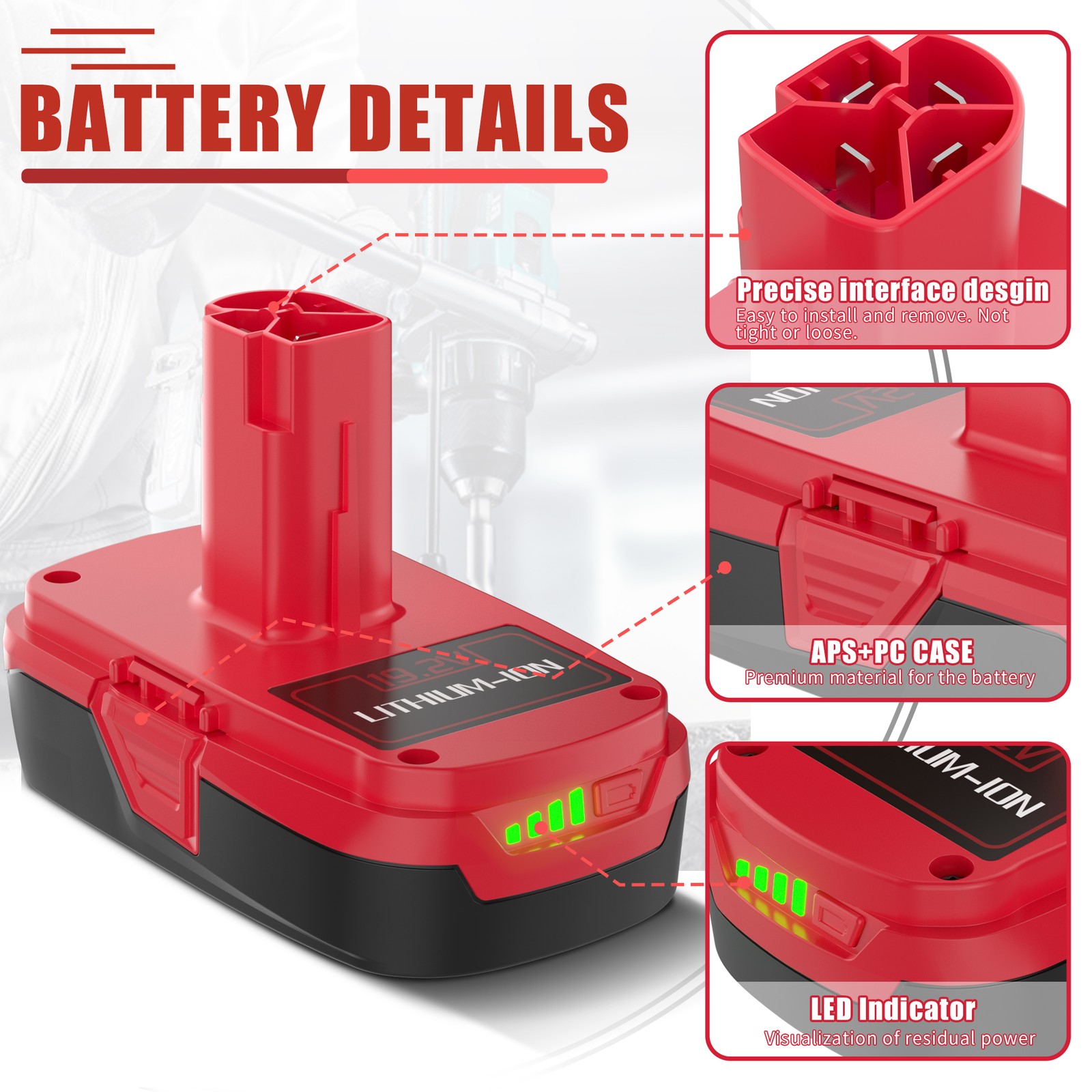 For Craftsman C3 Diehard XCP Lithium 19.2V Battery 11375 130279005 PP2030 35702