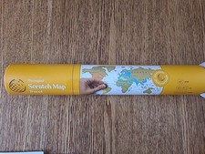 New Sealed The Original Scratch Map Travel A3 Print 16.5x11.7 inches