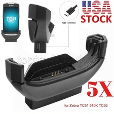 US 5PCS For Zebra TC51 TC56 TC52 TC57 TYPE-C CLIP ON CHARGER ADPTR-TC56-USBC-01