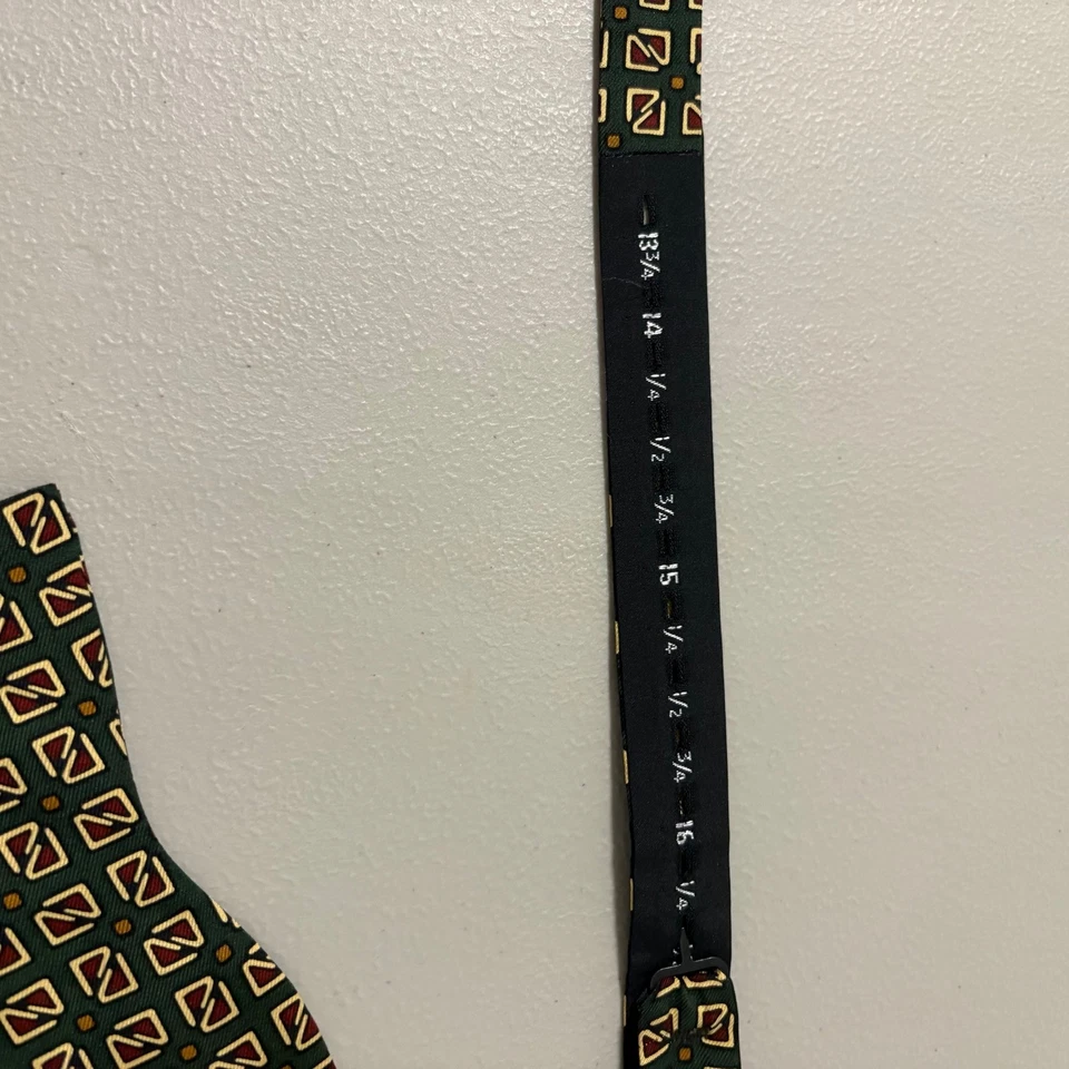 Polo de Ralph Lauren Pajarita Verde Patrón Geométrico Seda Ropa de Hombre Formal Foto 2 de 3