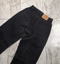 Vintage Levi's 560 Jeans Mens 30X36 Fits 30x35 Black Denim Pants Made In USA
