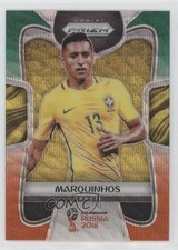 2018 Panini Prizm World Cup Green & Orange Wave Prizm Marquinhos #30 7m3