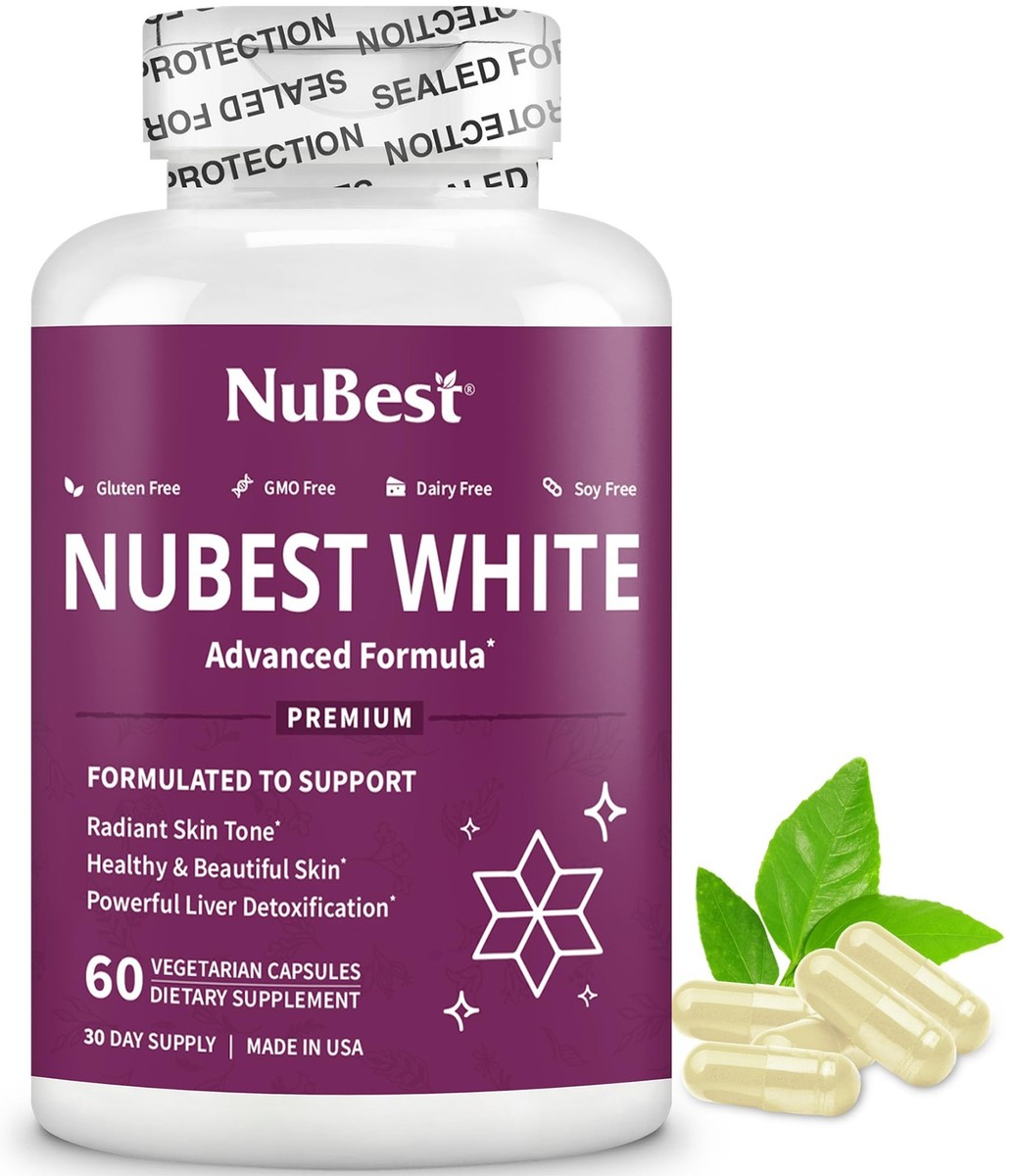 NuBest White - Glutathione 400mg Milk Thistle Extract - Skin Brightening  Sup... | eBay