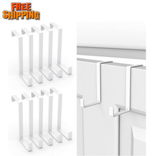Over The Door Hooks 10 Pack, Z-Shaped Door Hanger Hook Fits The 1 3/8" and 1 3/4