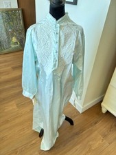 Linda Vintage NWT Light Blue Satin Lace Nightgown Medium