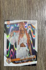 2025 Panini Prizm WNBA - Rookie Variation Saniya Rivers #150 White Seismic Prizm