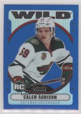 2021-22 O-Pee-Chee Platinum Retro Rainbow Blue /199 Calen Addison #R-73 q2c