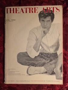 THEATRE ARTS April 1958 ANTHONY PERKINS THORNTON WILDER