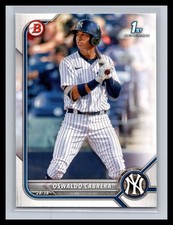 2022 Bowman Baseball #BPPF-17 Oswaldo Cabrera 1st Paper Prospects RC Yankees