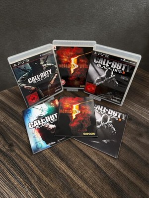 Bundle 3 Games Call of Duty Black Ops I+II + Resident Evil 5 Playstation 3
