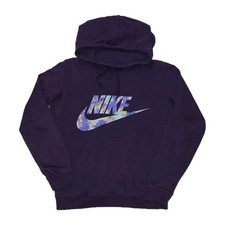 Nike Hoodie Women's Swoosh Spell Out Funnel Neck Hoodie Size Small 844370