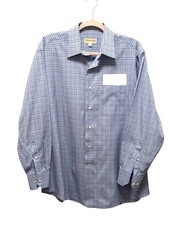 Tommy Bahama Mens Button Down Dress Shirt Size 15.5 32-33 Blue Purple Check