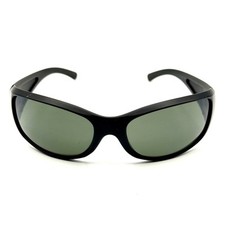 Fashion Wrap Sunglasses Black Designer Active Sport Frame Green Lenses Cycle