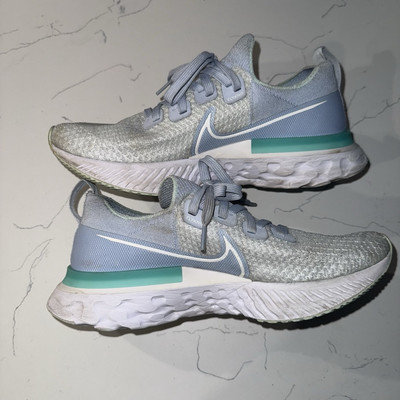 Nike Womens React Infinity Run FK CD4372-400 Blue Running Shoes Sneakers Sz 10