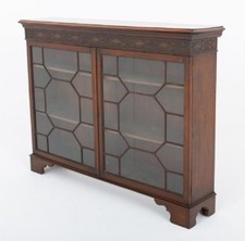 Period Georgian Glazed Bookcase Cabinet Mahogany 1790