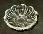 BOHEMIAN CLEAR CRYSTAL BOBECHE, Ø 95 mm, 22 mm HOLE, FOR CHANDELIERS