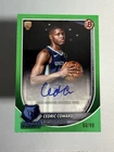 Cedric Coward 2025-26 Bowman Auto Green /99 Autograph Grizzlies RVA-CC Rookie