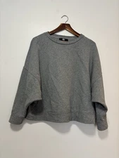 Weekend Max Mara Sweatshirt M Grey Cotton Lounging French Girl Casual