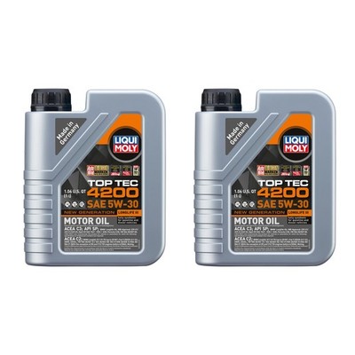 Liqui Moly 2L Engine Motor Oil - Top Tec 4200 5W-30 New Generation (2x1L)