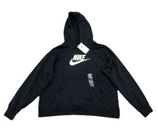 Nike Sportswear Club Fleece Women's Pullover Authentic Hoodie, Black Size 3X New