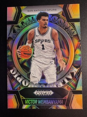 2024-25 Panini Prizm Black - Kaleidoscopic Victor Wembanyama #3 Silver Prizm