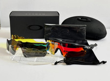 NEW Oakley Radar EV Patn Sunglasses Black Frame Orange Prizm Lenses OO9208