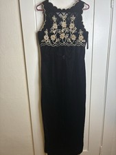 Vintage Scott McClintock Purple Velvet Dress Made In USA Women  s Size 10