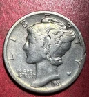 1931D US Mercury SILVER Dime "Denver" Mint! Semi Key Date! Choice VF! Old Coin!