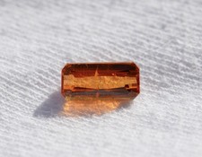 1.65 Carat Emerald Cut Natural Mandarin Orange Spessartite Garnet Gemstone