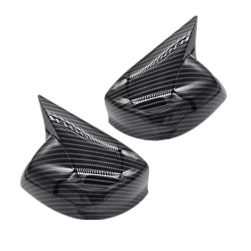 Carbon Fiber OX Horn Side Rearview Mirror Cover Cap For Honda Civic 2012-2015 - Picture 7 of 11