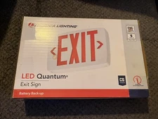 LED Emergency/Exit Sign, Red