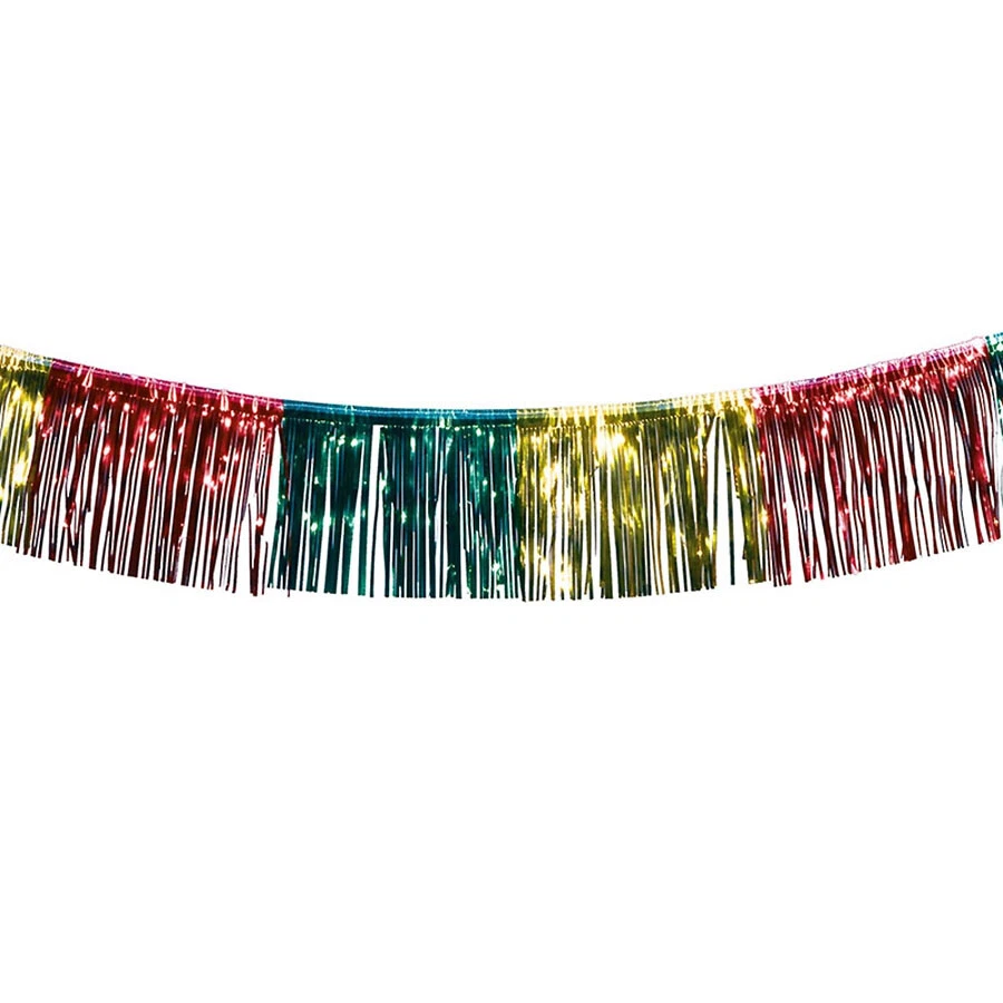 10 M FRANSEN GIRLANDE Party Lametta Deko Hochzeit Silvester Geburtstag Karneval