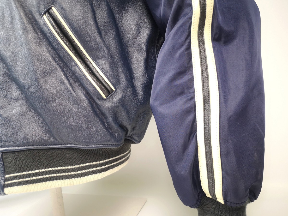 Diesel Herren Lederjacke RR 55 DSL blau Gr. XL 90er Leder