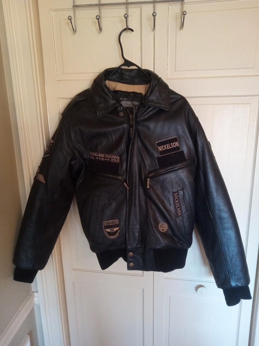 Nickelson Royal Air Force Leather Jacket XS 