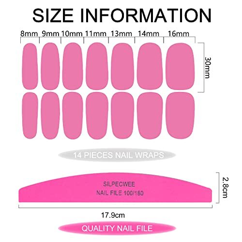 16 Sheets Nail Polish Stickers Full Nail Wraps Stick on Nail Stylish Style - Picture 3 of 7