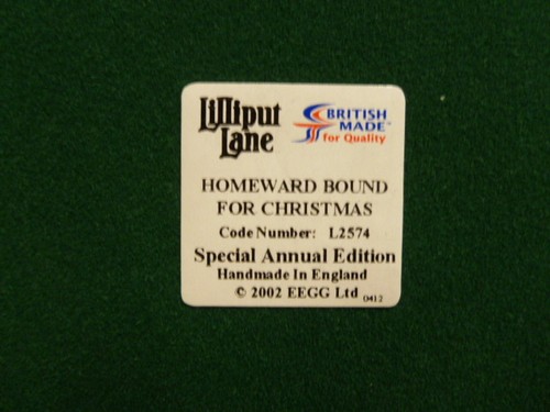 Lilliput Lane Homeward Bound for Christmas Special Annual Edition L2574 New - Picture 6 of 8