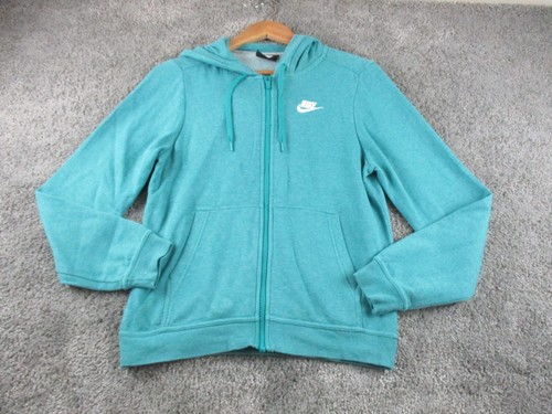 Nike Hoodie Hooded Jacket XS Long Sleeve ZipUp Athleisure Blue Drawstring
