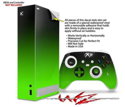 Skins XBOX Series S Console Controller Smooth Fades Green Skins XBOX Series S Console Controller Smooth Fades Green