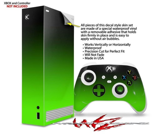 Controlador de consola Skins XBOX serie S se desvanece suavemente verde negro - Imagen 2 de 3