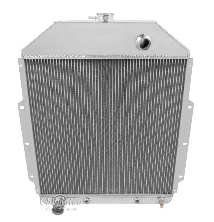 1942-1952 Ford Truck with Ford Conv All Aluminum 2 Row Core KR Champion Radiator