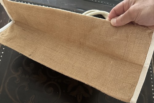 FOUR SEASONS Resort NEVIS, WEST INDIES Hotel Woven Jute Beach Bag Tote 17”x11.5” - Picture 6 of 6