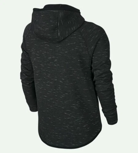 Sudadera con capucha Nike Tech Fleece FZ Cape negra jaspeada talla MD 677234 032  Foto 3 de 4