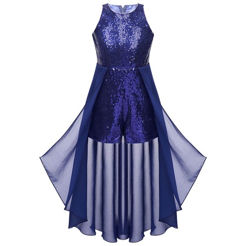 Kid Girls Rompers Ball Gown Jumpsuit Banquet Dresses Special Leotard Princess - Picture 9 of 100