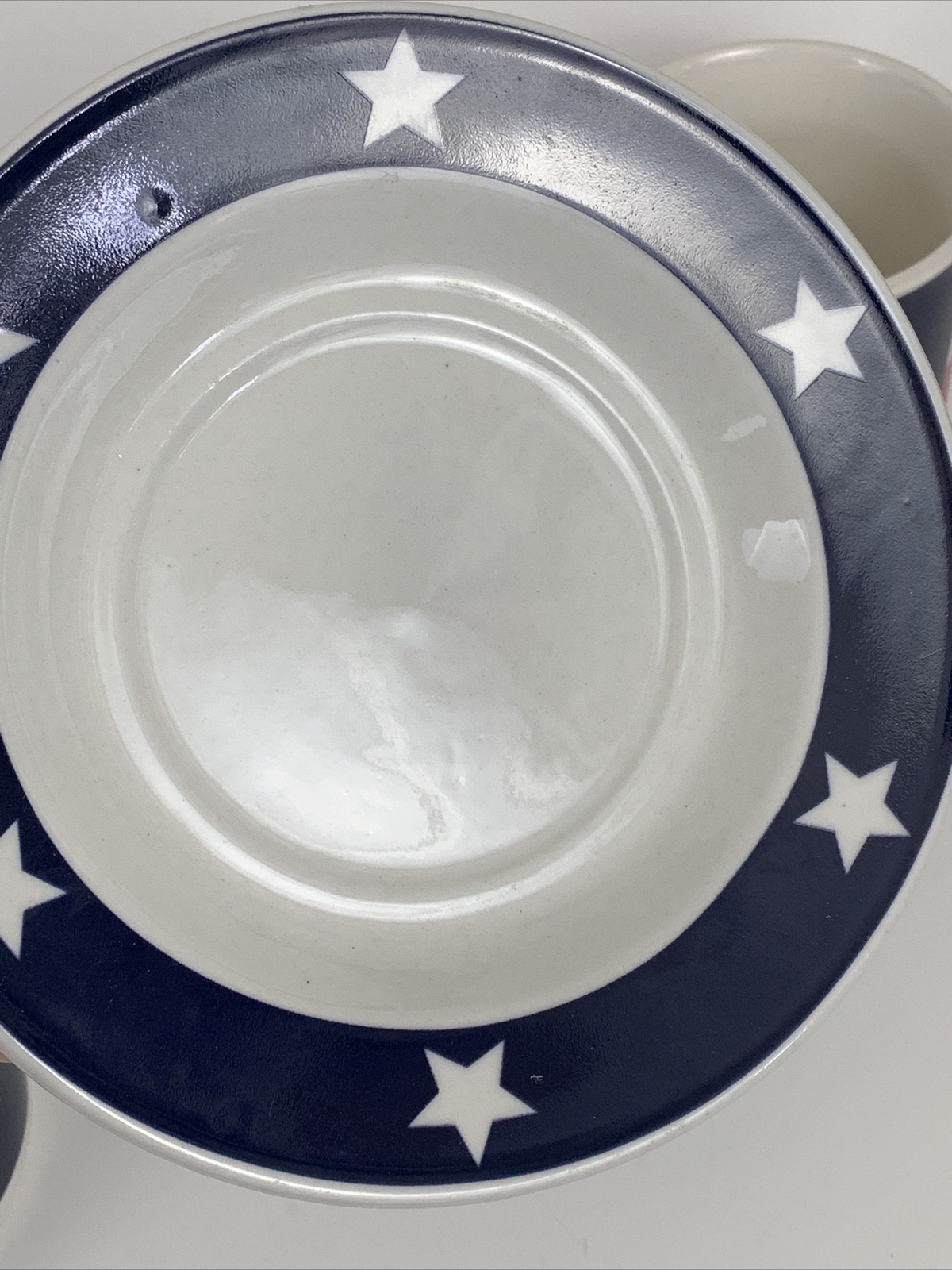 2 Totally Today Texas Flag Lone Star Cups Mugs Saucers Red White Blue