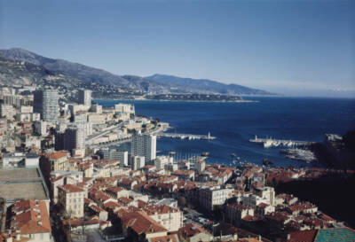 Monte Carlo And Monaco Harbour Scene 1965 Historic Old Photo