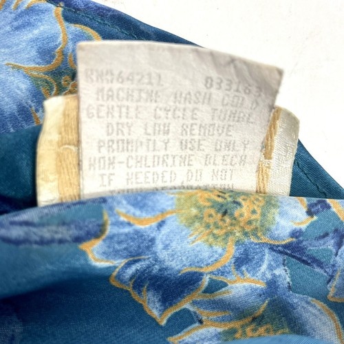 Inner Most Blue Satin Nightgown Lingerie Floral Sleepwear size XL Vintage - Picture 10 of 11