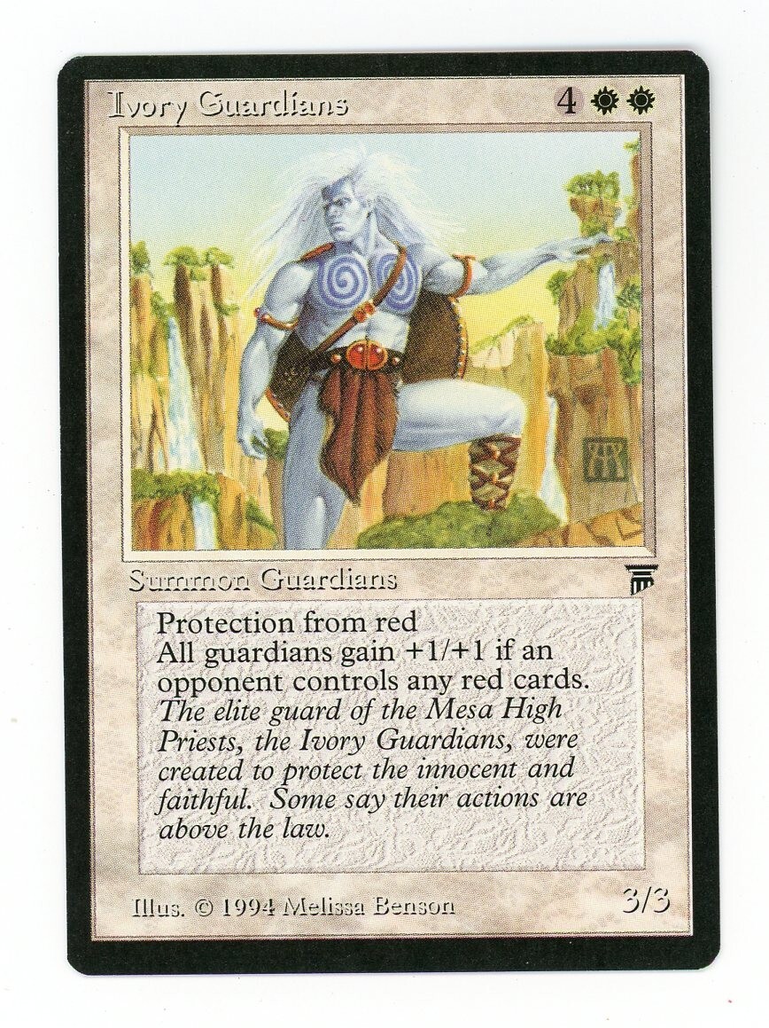 Magic the Gathering Legends  Ivory Guardians  NM  MTG  1994