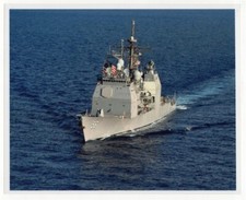 2005 Cruiser CG-56 USS San Jacinto in Atlantic 8x10 Original Photo #2